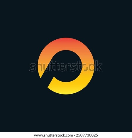 Creative Gradient O Letter Vector Colourful Logo, Minimal O Alphabet Logo Sign Letter, O Letter Typography Sign and Symbol