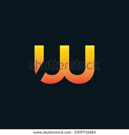 Creative Gradient W Letter Vector Colourful Logo, Minimal W Alphabet Logo Sign Letter, W Letter Typography Sign and Symbol