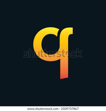 Creative Gradient Q Letter Vector Colourful Logo, Minimal Q Alphabet Logo Sign Letter, Q Letter Typography Sign and Symbol