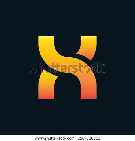 Creative Gradient X Letter Vector Colourful Logo, Minimal X Alphabet Logo Sign Letter, X Letter Typography Sign and Symbol