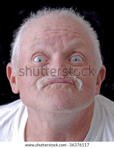 Old Man With A Funny Face Stock Photo 36376117 : Shutterstock