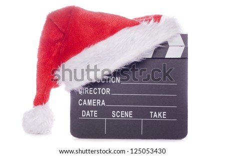 Christmas hat with film board cutout