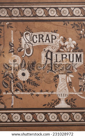 vintage scrap album background texture