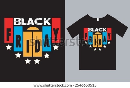 Black Friday T-Shirt Design Vector File, Typography T-Shirt Design 