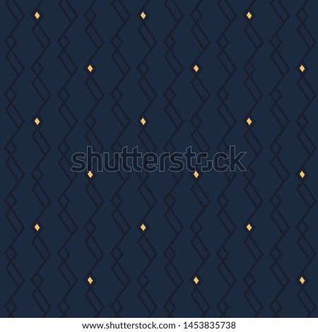 Modern masculin pattern elegant jagged line manly fabric design ultimate blue background. Minimal allover print block for apparel textile, ladies dress, man shirt, fashion garment, wrapping, swimwear.