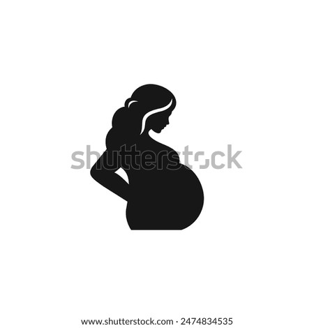 Pregnant icon vector. EPS 10 editable vector