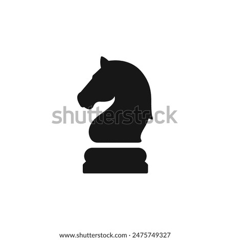 Knight chess icon vector. EPS 10 editable vector