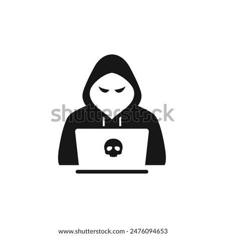 Hacker icon vector. EPS 10 editable vector