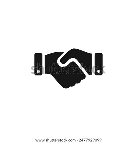 Hand shake icon vector. EPS 10 editable vector