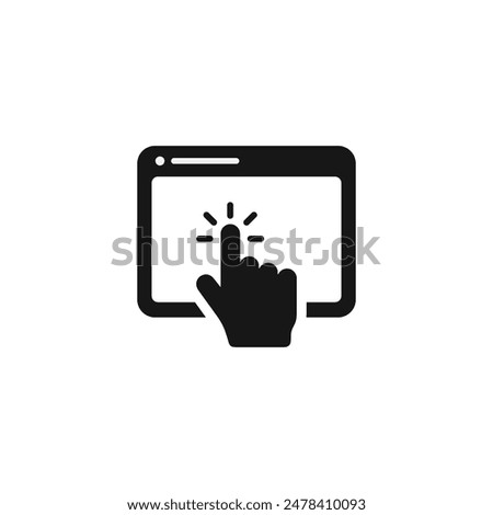 Touch screen icon vector. EPS 10 editable vector