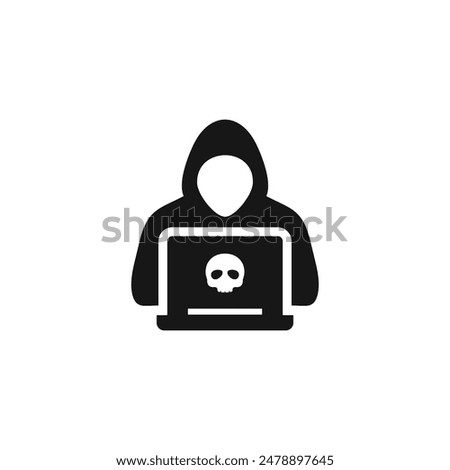 Hacker icon vector. EPS 10 editable vector