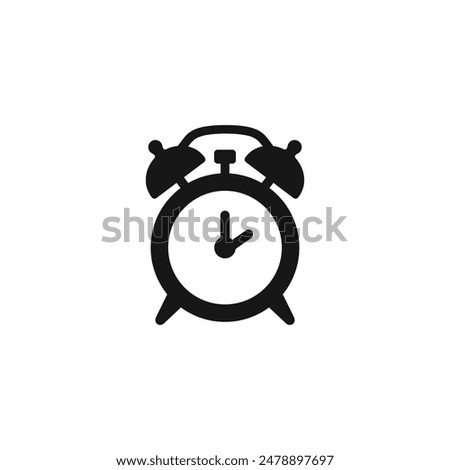 Alarm clock icon vector. EPS 10 editable vector