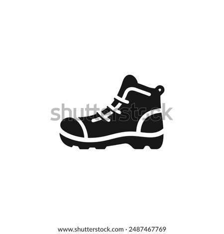 Hiking boot icon vector. EPS 10 editable vector