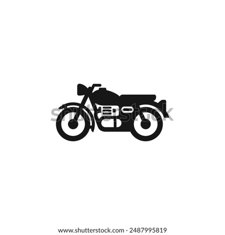 Motorcycle icon vector. EPS 10 editable vector