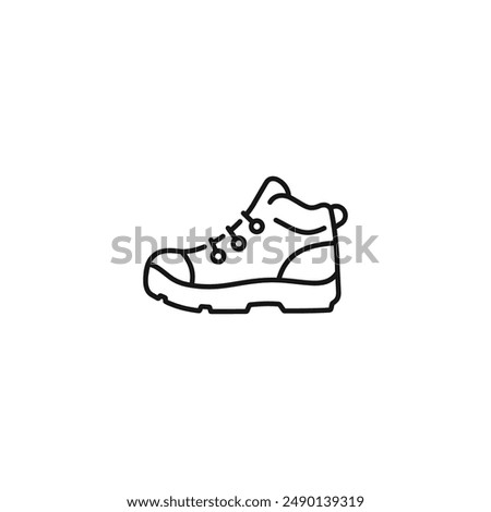 Hiking boot icon vector. EPS 10 editable vector