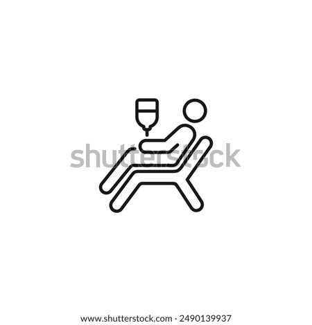 Patient icon vector. EPS 10 editable vector