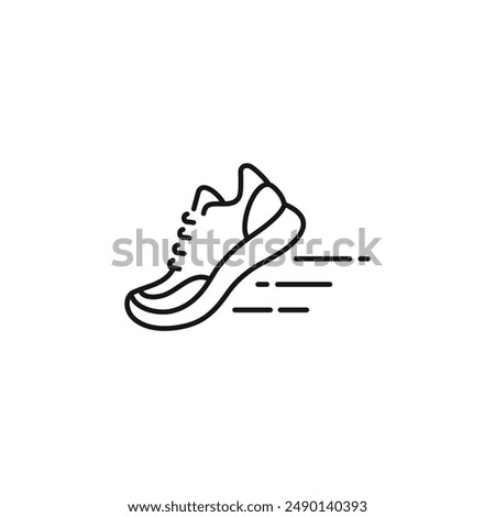 Running shoes icon vector. EPS 10 editable vector