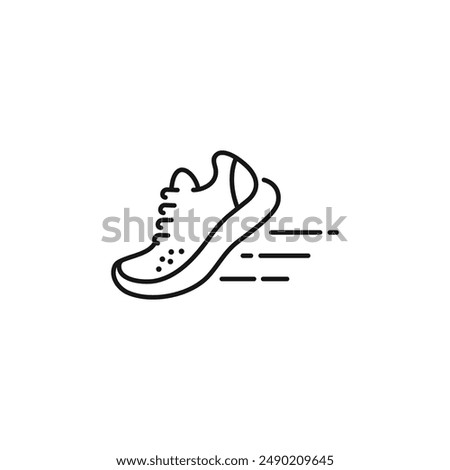 Running shoes icon vector. EPS 10 editable vector