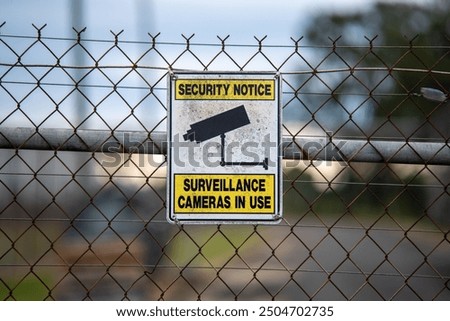 Similar – Image, Stock Photo Chain links on a bridge railing over a canal