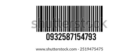  Simple barcode icon, barcode scratched vector illustration , barcode icon for selling, shopping etc.