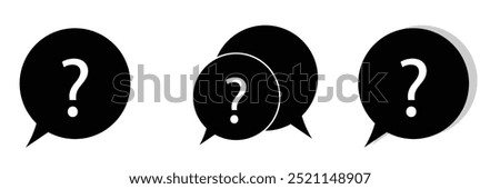 question and answer pictogram. Comment question line icon, ask or request sign, comment question vector icon  for web, graphic design.