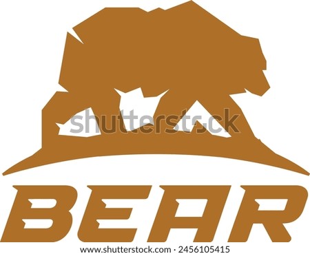 bear logo, k bear illustration, bear vector illustration