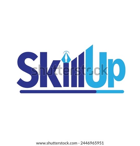 skillup colour full logo design for sale. skillup best colour full logo design. Dark Colours file. EPS file 