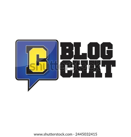 Letter B and C Blog logo. Modern and clean logo design.