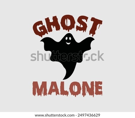 Ghost Malone, Halloween, Ghost, Spooky Season, witch, Halloween Funny, t shirt