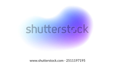 Gradient blur blob shapes. Colored figures with a soft gradation from bright to transparent. Set of isolated vector elements on a white background.
