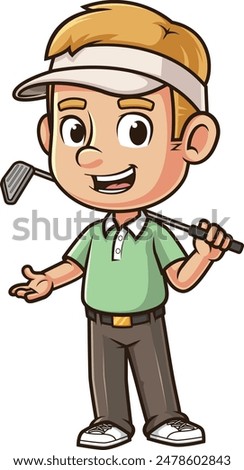 Similar – Image, Stock Photo Attention golfer