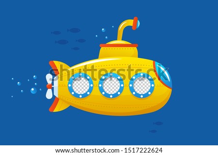 Submarines Royalty Free Vector Clip Art Illustration - Submarine ...