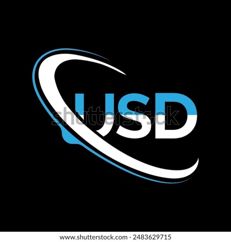 USD LETTER ICON WITH USD LOGO