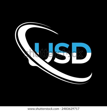 USD LETTER ICON WITH USD LOGO