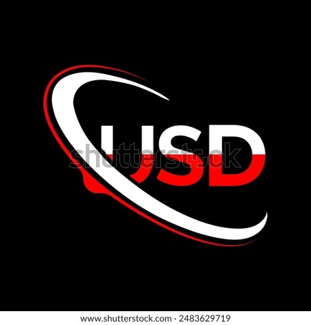 USD LETTER ICON WITH USD LOGO