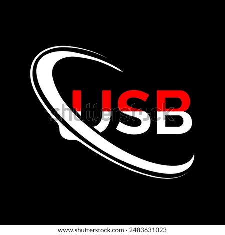 USB LETTER WITH USB LOGO