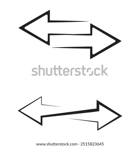 arrows data transfer icon, exchange arrow icons - Swap icon with two arrows design eps 10