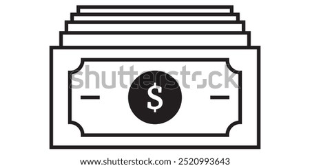 Money vector icon isolated design eps 10