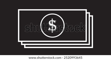 Money vector icon isolated design eps 10