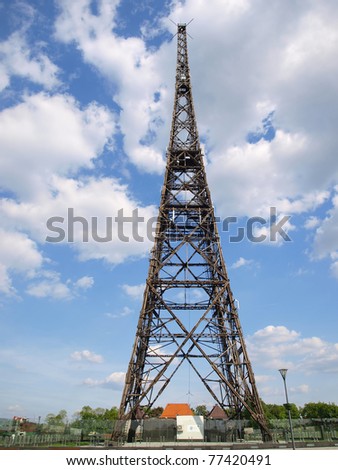 Gliwice Radio Tower(the highest wooden building on the world - 111m) The tower was nicknamed \