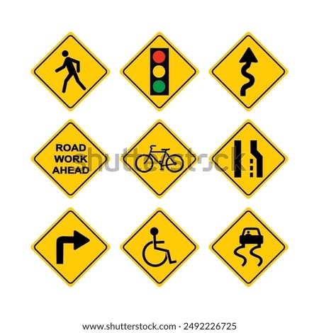 Similar – Image, Stock Photo Traffic sign on house wall