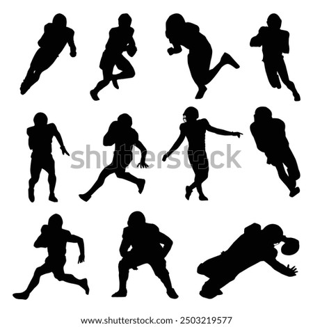 chicago football silhouette shape drawing Vol 2