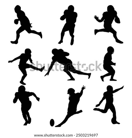 chicago football silhouette shape drawing Vol 1