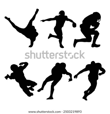 chicago football silhouette shape drawing Vol 3