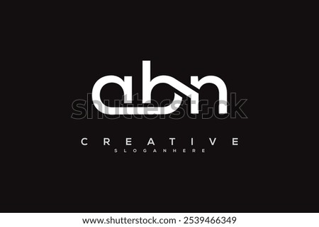 
ABN Letter Logo Design Initial Vector Concept. Simple ABN Logo Template Illustration