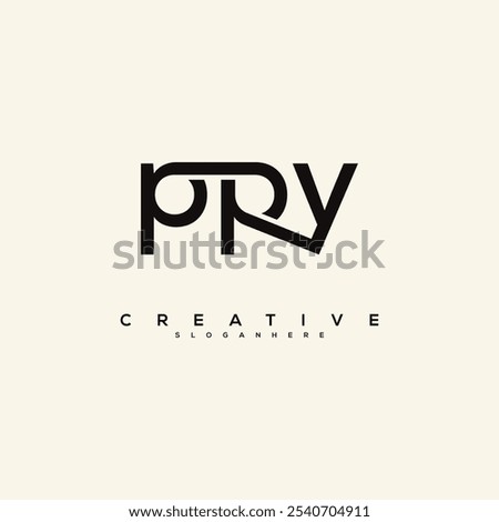 PPY Letter Logo Design Initial Vector Concept. Simple PPY Logo Template Illustration