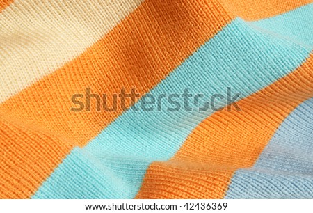 Background of striped knitted fabric