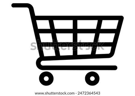 Shopping cart icon for apps and websites	