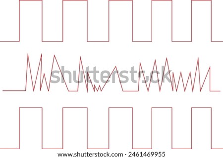 Digital signal and analogue signal