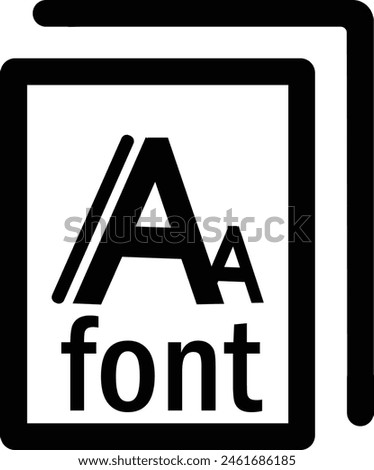 font icon black color eps format 